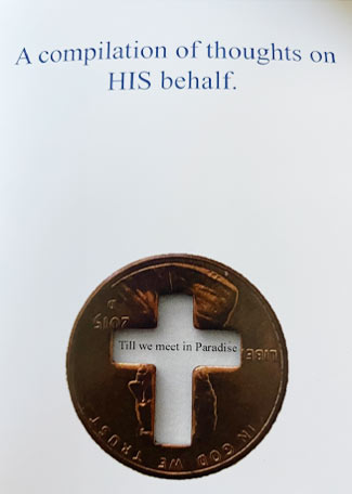 an image of a coin with a cross cut out of it with the inscription 'Till we meet in Paradise'